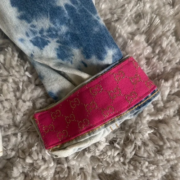 Levi’s Gucci Blue Tie-Dye Denim Jacket - Picture 2 of 6